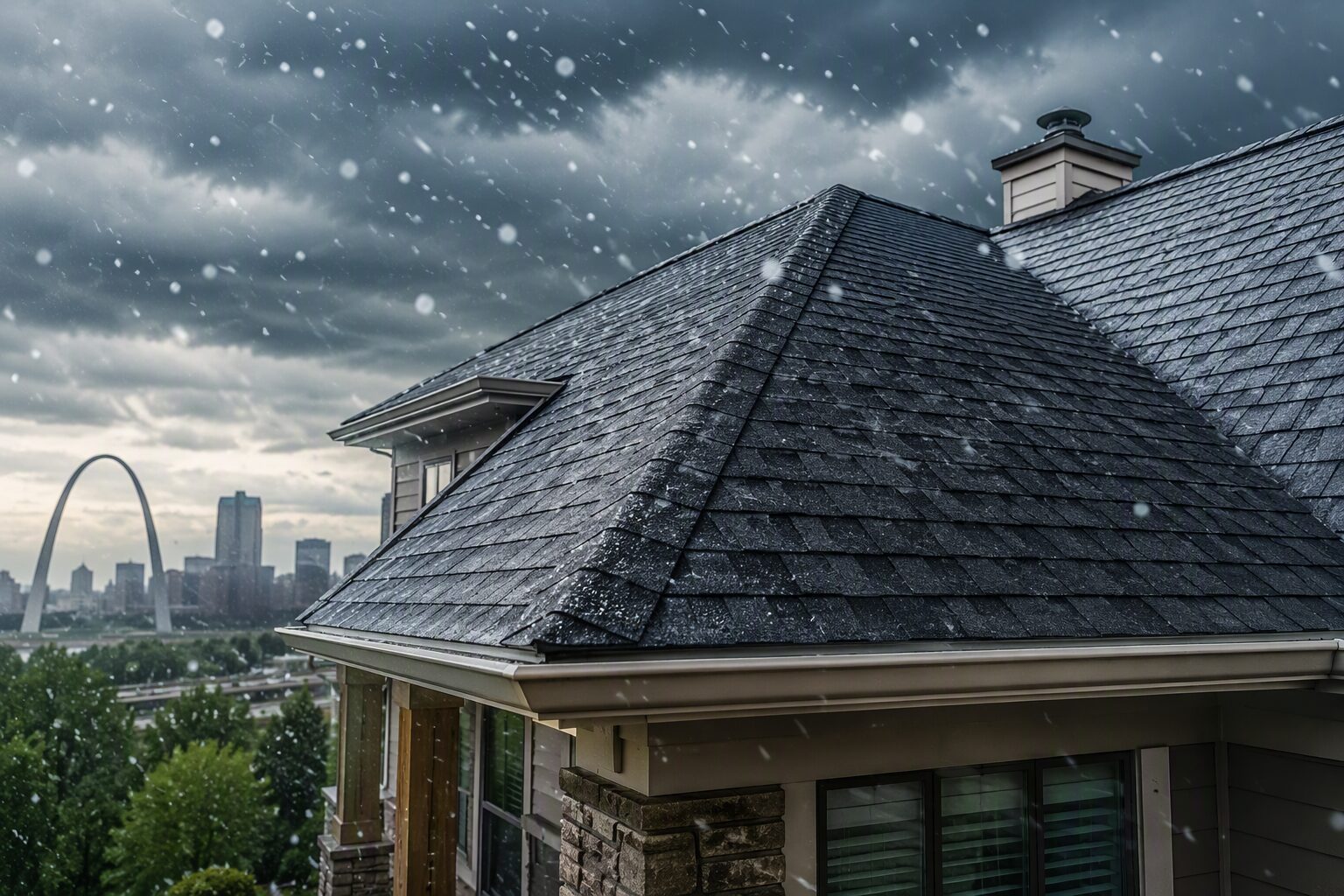 wildwood hail roof repair damage st louis